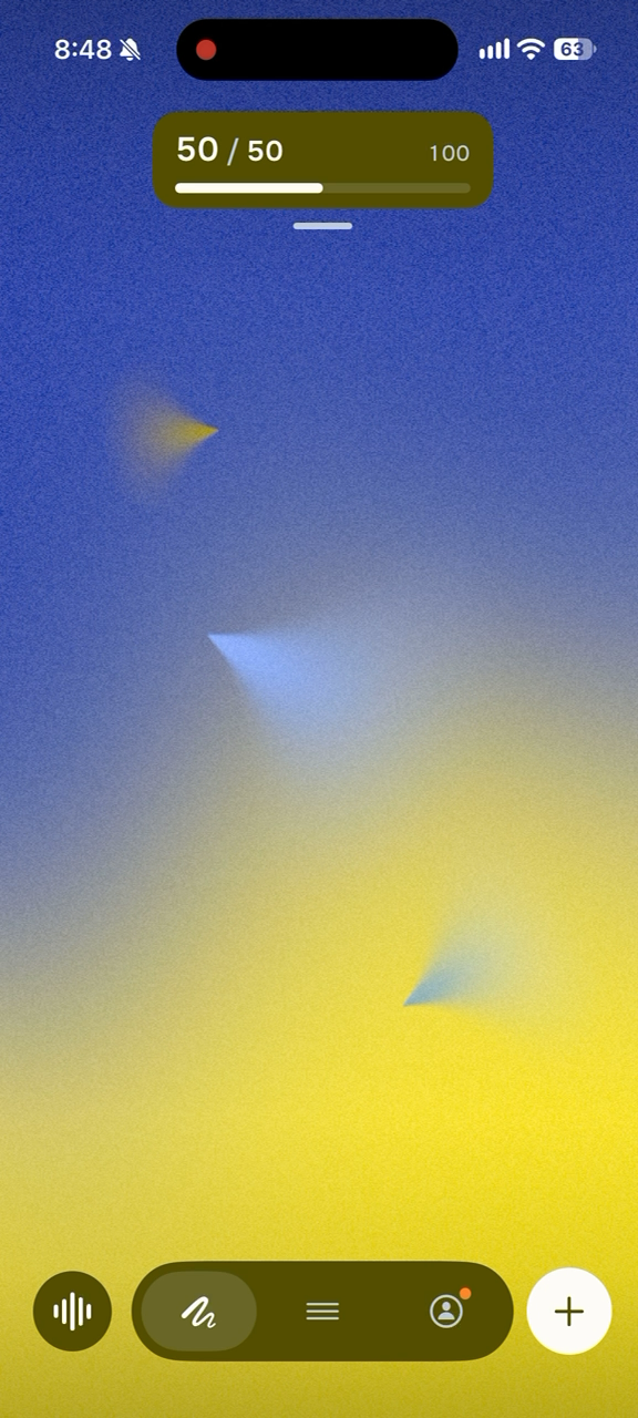 A Nowhere Canvas with blue, gold and teal rays for a hangover, coffee and lunch